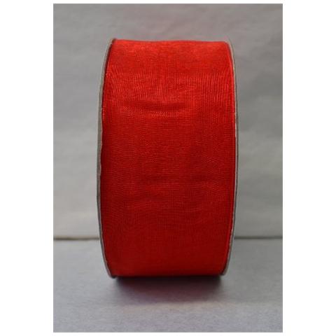 Nastro Rosso Organza H Mm42 Mt50 - Foto 1