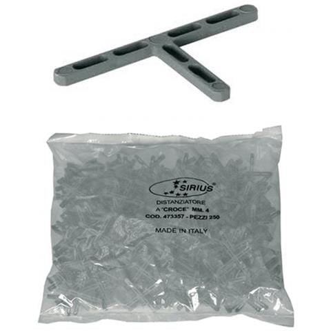 250 Pezzi Distanziatori A T Piastrelle Mm. 4 Pavimento Rivestimento Fuga - Foto 1