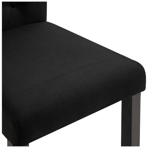 Sedie Da Pranzo 2 Pz Nere In Tessuto - Foto 8