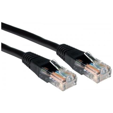 Rj45 [ m] To Rj45 [ m] Cat5e 2m Black Oem Moulded Boot Copper Utp Network Cable - Foto 1
