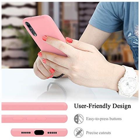 Custodia Compatibile Con Huawei P20 Pro / P20 Plus In Liquid Rosa - Coperchio Protettivo In Silicone Tpu Flessibile - Foto 2