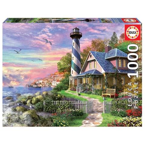 EDU17740 Puzzle da 1000 Pezzi - Faro a Rock Bay - Foto 1
