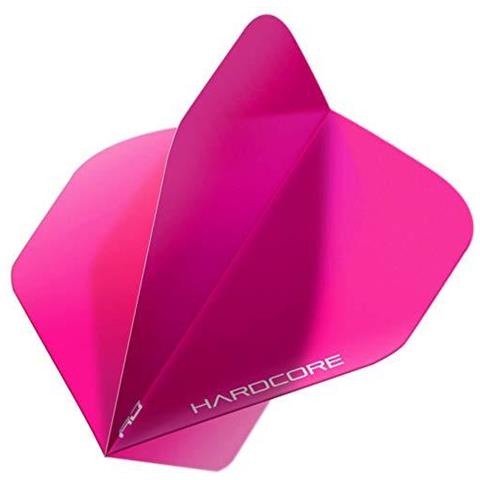 Hardcore Xt Fluoro Rosa Di Spessore Elevato Standard Dart Voli - 5 Set Per Confezione (15 Dart Voli In Totale)  - Foto 1