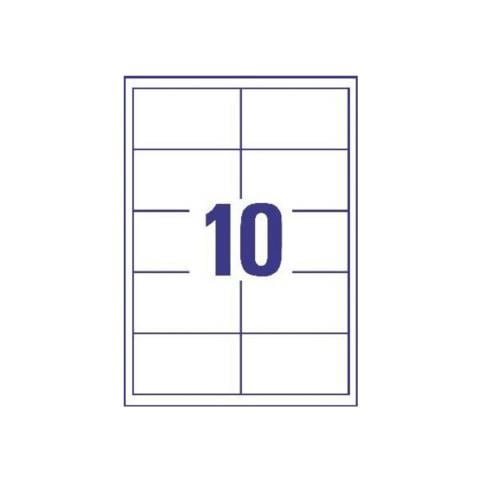 3679, Bianco, Laser / Inkjet, Carta, 97 x 55 mm - Foto 2