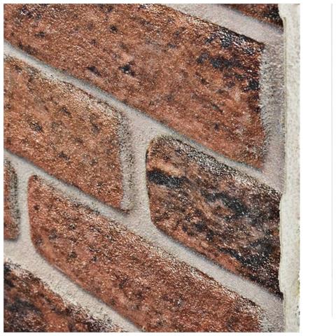 Pannelli Murali 3d Con Mattoni Marrone Scuro 10 Pz In Eps - Foto 7