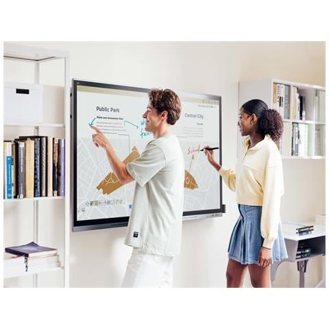 IFP7562 visualizzatore di messaggi Pannello piatto interattivo 190,5 cm (75") LED Wi-Fi 350 cd /m² 4K Ultra HD Nero Touch screen Processore integrato Android - Foto 2