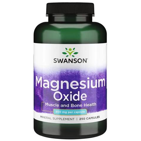 Ossido Di Magnesio 200 Mg 250 Caps Swanson Health Products - Foto 1