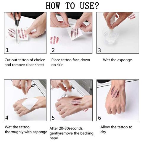 Rubbing - Tatuaggi Temporanei 30 Fogli Con Motivi Colorati - Foto 6