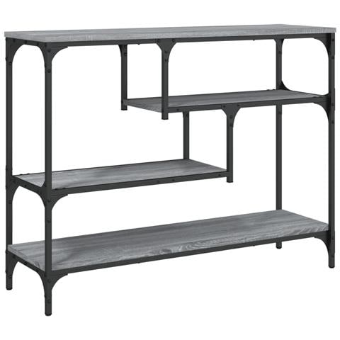 Tavolino Consolle Grigio Sonoma 100x30x75 Cm Legno Multistrato - Foto 2