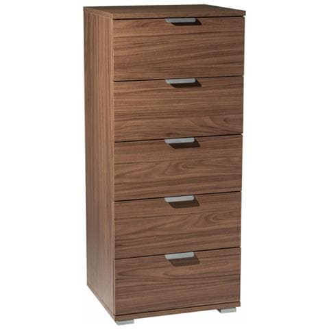 Mobiletto 5 Cassetti Tinta Noce - Foto 1