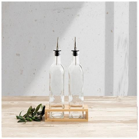 Set Olio E Aceto Naturalia Trasparente Vetro 550 Ml - Foto 4