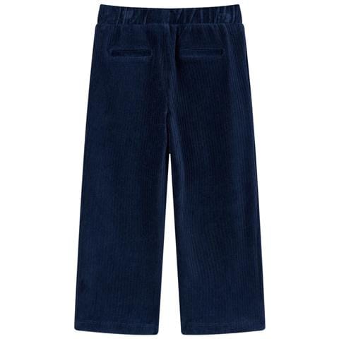 Pantaloni Da Bambino In Velluto A Coste Blu Marino 116 - Foto 2