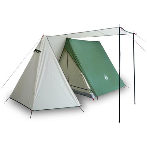 Tenda da Campeggio per 3 Persone Verde Impermeabile - Foto 1