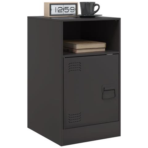 Comodino Nero 34,5x39x62 cm in Acciaio - Foto 10