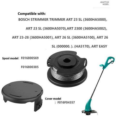 Bobine Tagliaerba E Coperture Protettive Per Tagliaerba Bosch 4 Bobine - Foto 4