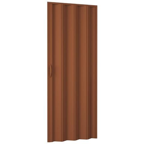 Porta A Soffietto In Pvc Con Apertura Laterale E Chiusura Magnetica - Marrone - Foto 1