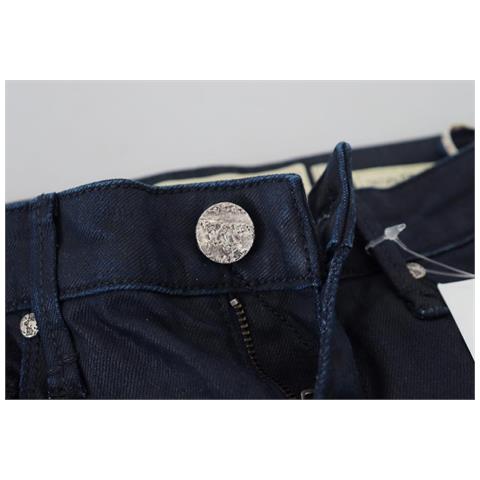 Jeans Casual Denim Da Donna Slim Fit Vita Bassa Cotone Blu - W26 - Foto 5