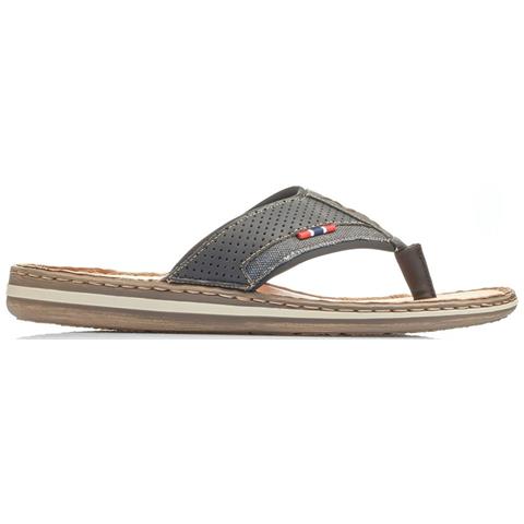 Black Casual Open Flip-flops Infradito Sintetico E Tessile Scarpe Uomo Nero Eu 40, 21084-00 - Foto 1
