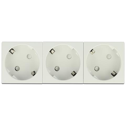 Easy 45 Presa di alimentazione con messa a terra a 3 vie con disposizione a 45° 45 x 45 mm - Foto 3