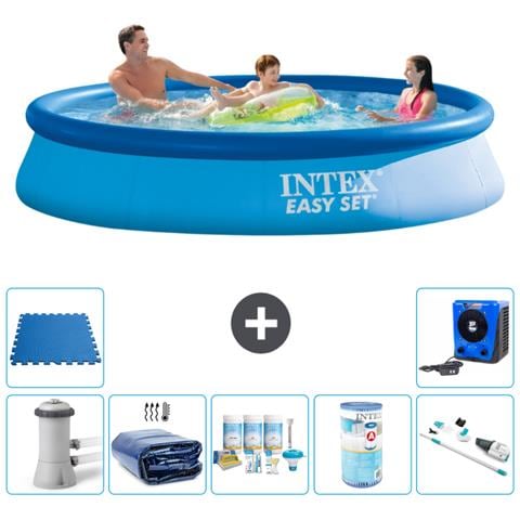 Piscina Fuori Terra - In Giro - 366x76 Cm - Blu - Include Accessori Coordinati A1073 - Foto 1