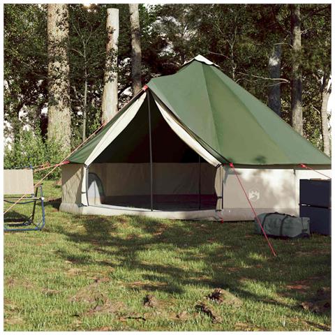 Tenda Familiare Tipi per 6 Persone Verde Impermeabile - Foto 2