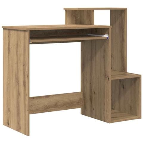 Scrivania per computer in rovere artigianale Rovere artigianale - Foto 1