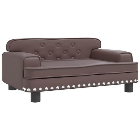 Lettino per Cani Marrone 70x45x30 cm in Similpelle - Foto 1