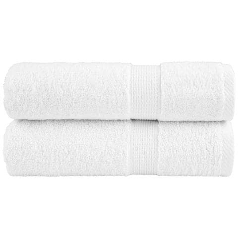 Asciugamani Premium SOLUND 2 pz Bianchi 50x100 cm 600gsm - Foto 1