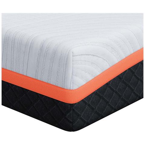 Materasso Bianco e Grigio 180 x 200 cm Schiuma - Foto 1