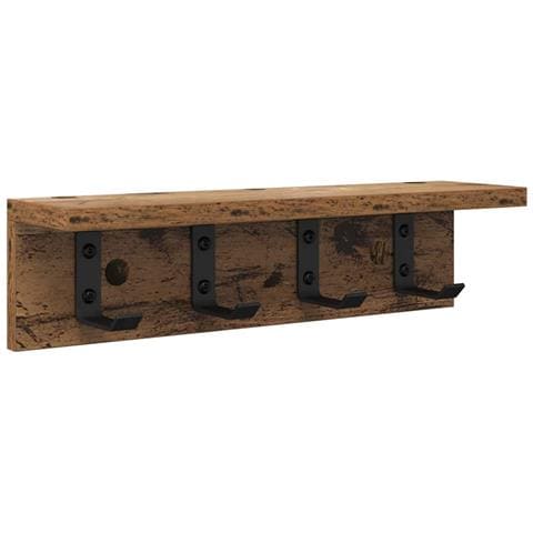 Appendiabiti a muro Legno vecchio 40 x 10.5 x 10.5 cm - Foto 1