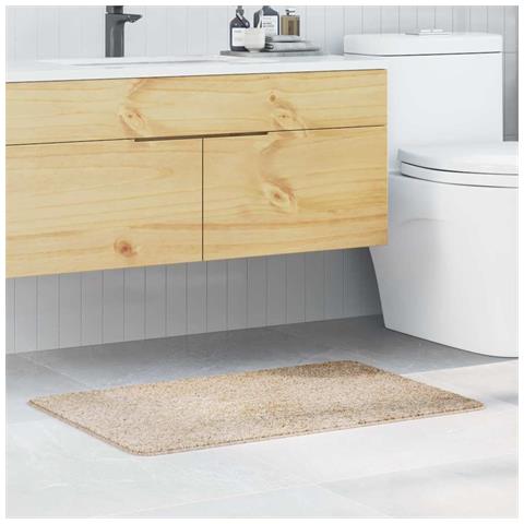 Tappeto da bagno Crema 60 x 90 cm Polipropilene - Foto 2