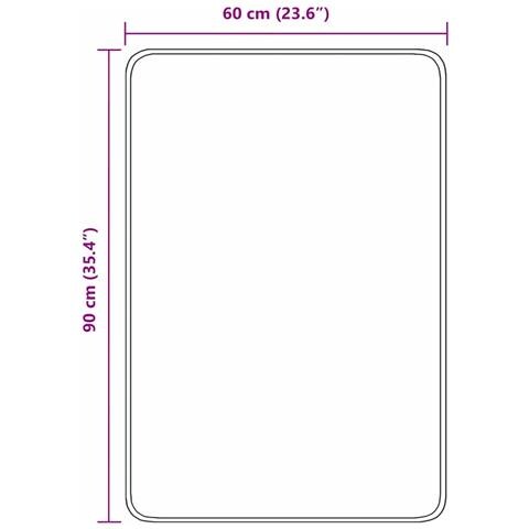 Tappeto da bagno Crema 60 x 90 cm Polipropilene - Foto 8