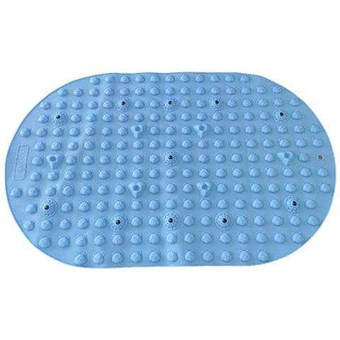 Tappetino Massaggiante Per Piedi Con Punte Solide - Cuscinetto Per Agopressione In Silicone Per Impastamento Profondo Blue - Foto 1