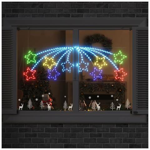 Stella di Natale con 432 LED Multicolore 180 x 57 cm PVC - Foto 2