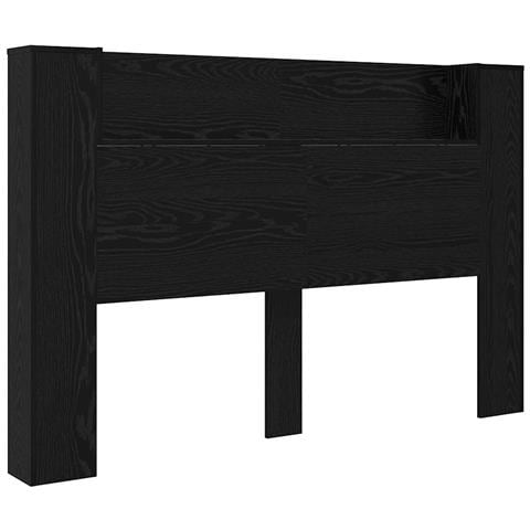 Testiera Rovere Nero 160 x 17 x 104,5 cm Legno multistrato - Foto 1