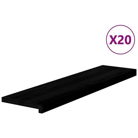 Gradini 20 pz Marrone Scuro 100x25x2 cm Legno Massello Rovere - Foto 1