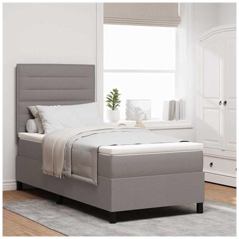 Letto a molle con materasso con led Talpa 90 x 190 cm Tessuto - Foto 2