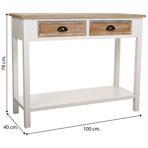 Mobile Da Ingresso In Legno Bianco 100x40x78h - Foto 7