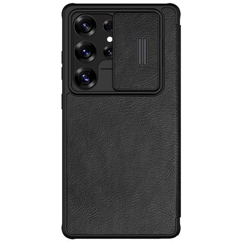 Cover per Galaxy S25 Ultra - Pelle /PU, Nero, Con Tarjetero - Foto 1