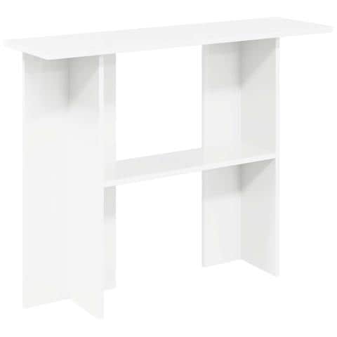 Tavolo consolle Bianco 100 x 30 x 75 cm Legno ingegnerizzato - Foto 1