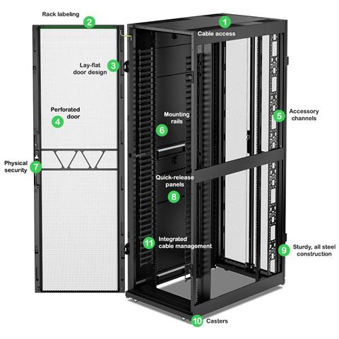 AR3347B2 rack 52U Bianco - Foto 5