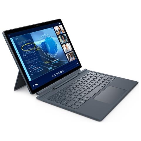Latitude 7350 Detachable Intel Core Ultra 7 164U Ibrido (2 in 1) 33 cm (13") Touch screen 3K 16 GB LPDDR5x-SDRAM 512 GB SSD Wi-Fi 7 (802.11be) Windows 11 Pro Nordic Nero - Foto 1
