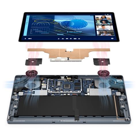 Latitude 7350 Detachable Intel Core Ultra 7 164U Ibrido (2 in 1) 33 cm (13") Touch screen 3K 16 GB LPDDR5x-SDRAM 512 GB SSD Wi-Fi 7 (802.11be) Windows 11 Pro Nordic Nero - Foto 4