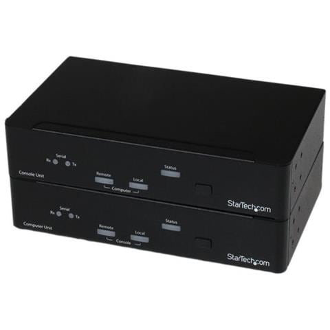 Extender console KVM DVI USB con connessione seriale e audio via fibra MM - 2km - Foto 1