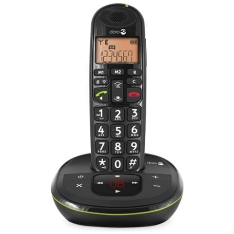 Cordless PhoneEasy 105wr, DECT, 15 min, 50m, Nero, 20 Entrate, 10h - Foto 1