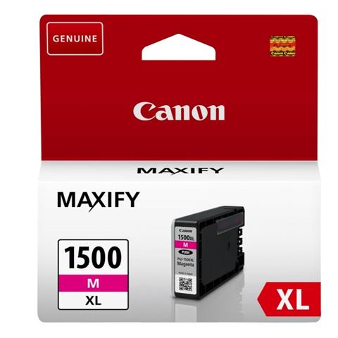 PGI-1500 XL M Cartuccia Ink Originale Magenta per Canon MAXIFY MB2350 Capacità 780 Pagine - Foto 2