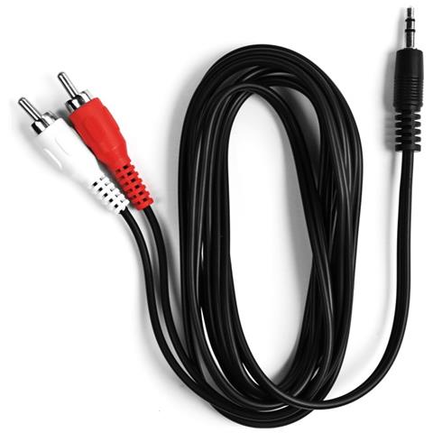 Cavo audio jack 3,5 mm stereo maschio a 2 RCA maschio 1,8 m - Foto 1