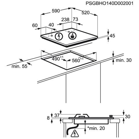 Piano Cottura EGS 6434 X a Gas 4 Fuochi Gas Colore Acciaio Inox - Foto 4