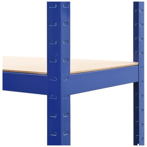 Questa mensola portaoggetti è la scelta ideale sia per lo stoccaggio residenziale che per quello commerciale, e offre un ampio spazio dove tenere tutto in ordine. Materiale robusto: Lo scaffale portaoggetti è costituito da un telaio in acciaio e tavole in legno multistrato. I telai in acciaio garantiscono robustezza e stabilità, mentre il legno ingegnerizzato offre forza, stabilità, e resistenza all'umidità. Forte capacità di carico: Grazie allo spessore del materiale e al des - Foto 10