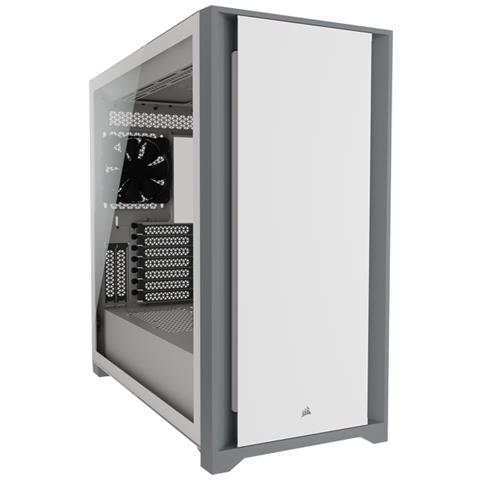 5000d Tempered Glass Midi Tower Bianco - Foto 1
